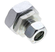 22L & 42L Zink plated Steel Straight Cutting Fitting with Swivel 160 bar NBR O-ring Sealing Cone ISO 8434-1