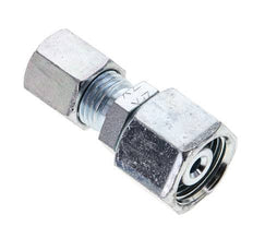 6S & 10S Zink plated Steel Straight Cutting Fitting with Swivel 630 bar NBR O-ring Sealing Cone ISO 8434-1