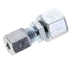 6S & 10S Zink plated Steel Straight Cutting Fitting with Swivel 630 bar NBR O-ring Sealing Cone ISO 8434-1