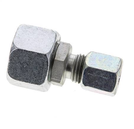 6S & 14S Zink plated Steel Straight Cutting Fitting with Swivel 630 bar NBR O-ring Sealing Cone ISO 8434-1