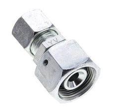 10S & 16S Zink plated Steel Straight Cutting Fitting with Swivel 400 bar NBR O-ring Sealing Cone ISO 8434-1