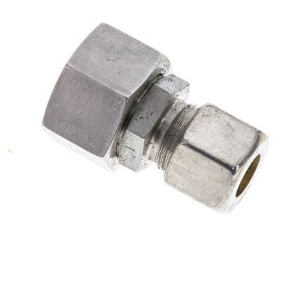 8S & 20S Zink plated Steel Straight Cutting Fitting with Swivel 400 bar NBR O-ring Sealing Cone ISO 8434-1
