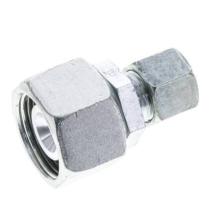 10S & 20S Zink plated Steel Straight Cutting Fitting with Swivel 400 bar NBR O-ring Sealing Cone ISO 8434-1