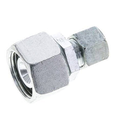 10S & 20S Zink plated Steel Straight Cutting Fitting with Swivel 400 bar NBR O-ring Sealing Cone ISO 8434-1