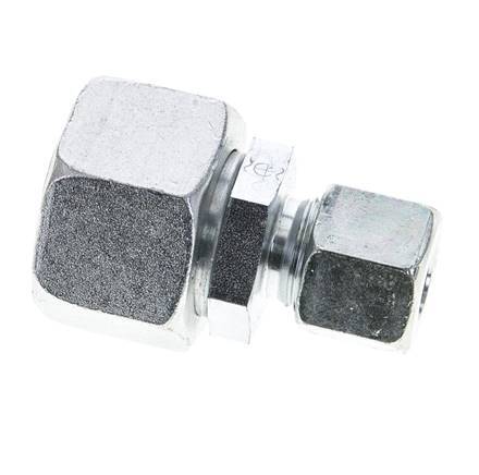 10S & 20S Zink plated Steel Straight Cutting Fitting with Swivel 400 bar NBR O-ring Sealing Cone ISO 8434-1