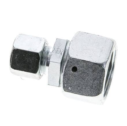 10S & 20S Zink plated Steel Straight Cutting Fitting with Swivel 400 bar NBR O-ring Sealing Cone ISO 8434-1