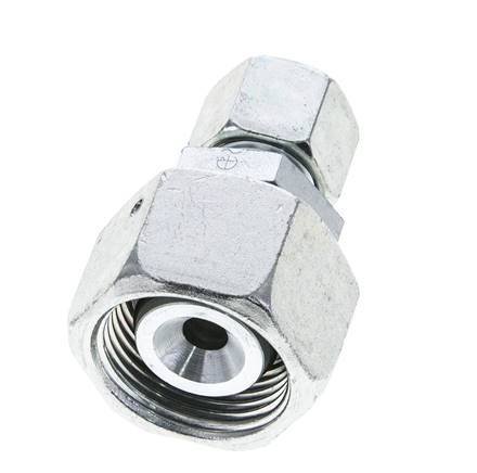 10S & 20S Zink plated Steel Straight Cutting Fitting with Swivel 400 bar NBR O-ring Sealing Cone ISO 8434-1