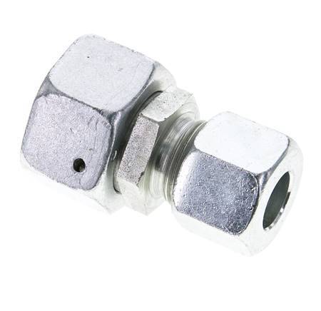 14S & 20S Zink plated Steel Straight Cutting Fitting with Swivel 400 bar NBR O-ring Sealing Cone ISO 8434-1