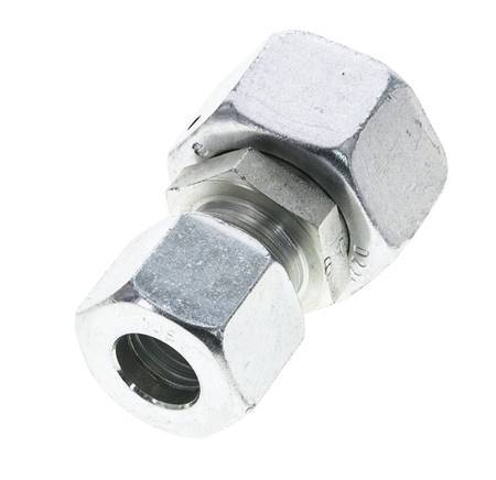 14S & 20S Zink plated Steel Straight Cutting Fitting with Swivel 400 bar NBR O-ring Sealing Cone ISO 8434-1