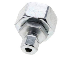 8S & 25S Zink plated Steel Straight Cutting Fitting with Swivel 400 bar NBR O-ring Sealing Cone ISO 8434-1