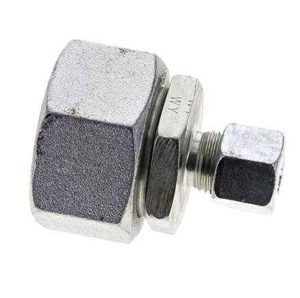 10S & 30S Zink plated Steel Straight Cutting Fitting with Swivel 400 bar NBR O-ring Sealing Cone ISO 8434-1