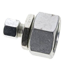 10S & 30S Zink plated Steel Straight Cutting Fitting with Swivel 400 bar NBR O-ring Sealing Cone ISO 8434-1