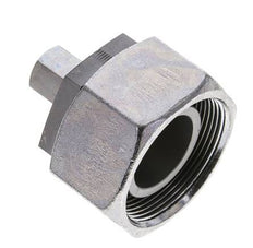 8S & 38S Zink plated Steel Straight Cutting Fitting with Swivel 315 bar NBR O-ring Sealing Cone ISO 8434-1