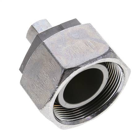 8S & 38S Zink plated Steel Straight Cutting Fitting with Swivel 315 bar NBR O-ring Sealing Cone ISO 8434-1