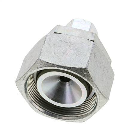 12S & 38S Zink plated Steel Straight Cutting Fitting with Swivel 315 bar NBR O-ring Sealing Cone ISO 8434-1