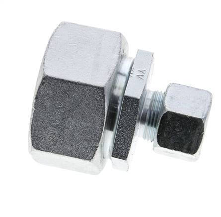 16S & 38S Zink plated Steel Straight Cutting Fitting with Swivel 315 bar NBR O-ring Sealing Cone ISO 8434-1