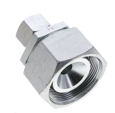 16S & 38S Zink plated Steel Straight Cutting Fitting with Swivel 315 bar NBR O-ring Sealing Cone ISO 8434-1