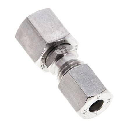 6L & 8L Stainless Steel Straight Cutting Fitting with Swivel 315 bar FKM O-ring Sealing Cone ISO 8434-1