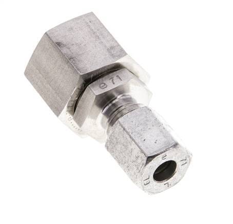 6L & 12L Stainless Steel Straight Cutting Fitting with Swivel 315 bar FKM O-ring Sealing Cone ISO 8434-1