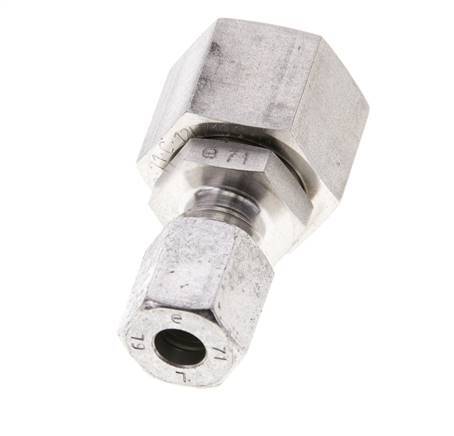 6L & 12L Stainless Steel Straight Cutting Fitting with Swivel 315 bar FKM O-ring Sealing Cone ISO 8434-1