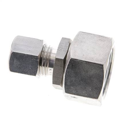 10L & 18L Stainless Steel Straight Cutting Fitting with Swivel 315 bar FKM O-ring Sealing Cone ISO 8434-1