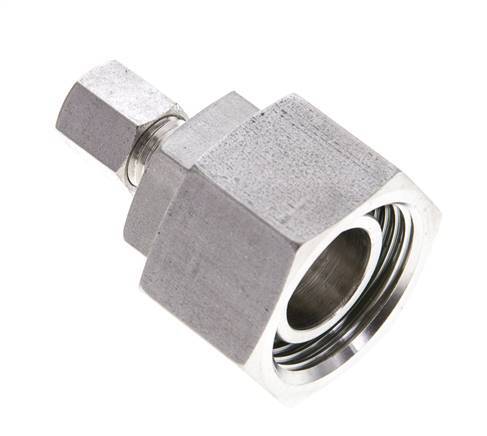 6L & 22L Stainless Steel Straight Cutting Fitting with Swivel 160 bar FKM O-ring Sealing Cone ISO 8434-1