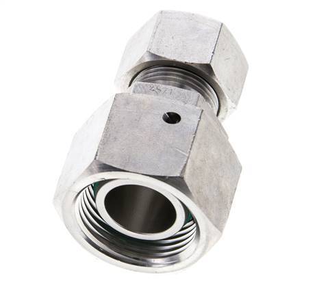 15L & 22L Stainless Steel Straight Cutting Fitting with Swivel 160 bar FKM O-ring Sealing Cone ISO 8434-1