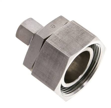 10L & 35L Stainless Steel Straight Cutting Fitting with Swivel 160 bar FKM O-ring Sealing Cone ISO 8434-1