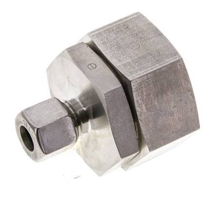 10L & 35L Stainless Steel Straight Cutting Fitting with Swivel 160 bar FKM O-ring Sealing Cone ISO 8434-1