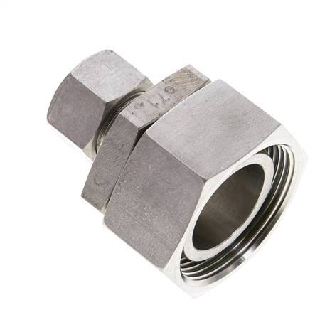 15L & 35L Stainless Steel Straight Cutting Fitting with Swivel 160 bar FKM O-ring Sealing Cone ISO 8434-1
