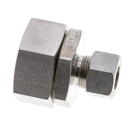 15L & 35L Stainless Steel Straight Cutting Fitting with Swivel 160 bar FKM O-ring Sealing Cone ISO 8434-1