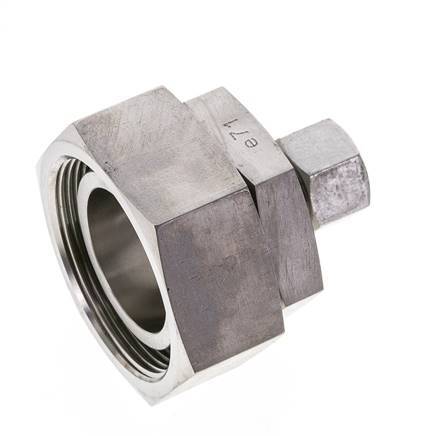 12L & 42L Stainless Steel Straight Cutting Fitting with Swivel 160 bar FKM O-ring Sealing Cone ISO 8434-1