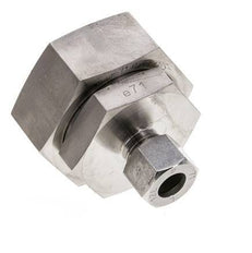 12L & 42L Stainless Steel Straight Cutting Fitting with Swivel 160 bar FKM O-ring Sealing Cone ISO 8434-1