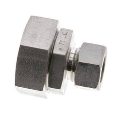 22L & 42L Stainless Steel Straight Cutting Fitting with Swivel 160 bar FKM O-ring Sealing Cone ISO 8434-1