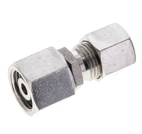8S & 10S Stainless Steel Straight Cutting Fitting with Swivel 630 bar FKM O-ring Sealing Cone ISO 8434-1