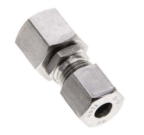 8S & 10S Stainless Steel Straight Cutting Fitting with Swivel 630 bar FKM O-ring Sealing Cone ISO 8434-1
