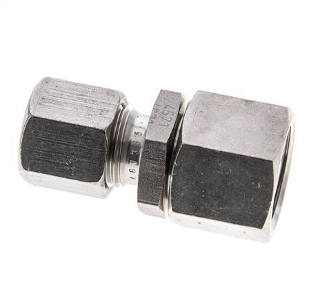 8S & 12S Stainless Steel Straight Cutting Fitting with Swivel 630 bar FKM O-ring Sealing Cone ISO 8434-1