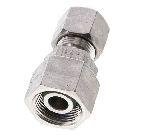 10S & 14S Stainless Steel Straight Cutting Fitting with Swivel 630 bar FKM O-ring Sealing Cone ISO 8434-1