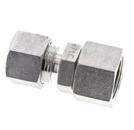 12S & 14S Stainless Steel Straight Cutting Fitting with Swivel 630 bar FKM O-ring Sealing Cone ISO 8434-1