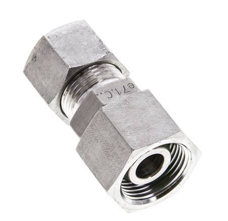 12S & 14S Stainless Steel Straight Cutting Fitting with Swivel 630 bar FKM O-ring Sealing Cone ISO 8434-1