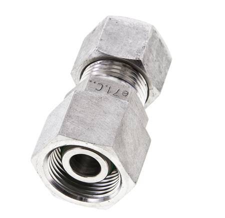 12S & 14S Stainless Steel Straight Cutting Fitting with Swivel 630 bar FKM O-ring Sealing Cone ISO 8434-1