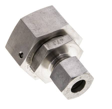 12S & 25S Stainless Steel Straight Cutting Fitting with Swivel 400 bar FKM O-ring Sealing Cone ISO 8434-1
