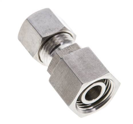 10L & 12L Stainless Steel Straight Compression Fitting with Swivel 315 bar FKM O-ring Sealing Cone ISO 8434-1