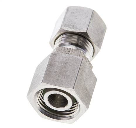 10L & 12L Stainless Steel Straight Compression Fitting with Swivel 315 bar FKM O-ring Sealing Cone ISO 8434-1
