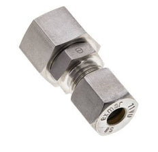 8S & 12S Stainless Steel Straight Compression Fitting with Swivel 400 bar FKM O-ring Sealing Cone ISO 8434-1