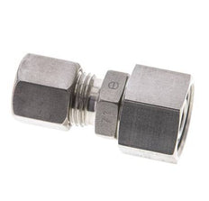 8S & 12S Stainless Steel Straight Compression Fitting with Swivel 400 bar FKM O-ring Sealing Cone ISO 8434-1