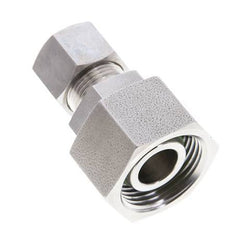 12S & 20S Stainless Steel Straight Compression Fitting with Swivel 250 bar FKM O-ring Sealing Cone ISO 8434-1