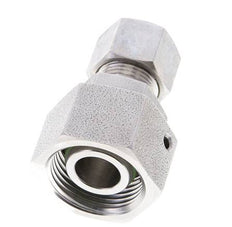 12S & 20S Stainless Steel Straight Compression Fitting with Swivel 250 bar FKM O-ring Sealing Cone ISO 8434-1