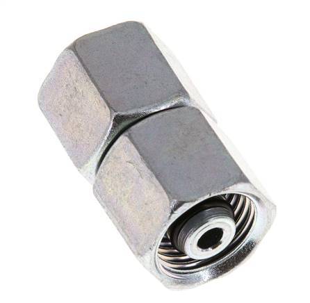 8S Zink plated Steel Straight with Swivel 630 bar NBR O-ring Sealing Cone ISO 8434-1