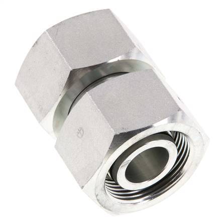 25S Zink plated Steel Straight with Swivel 400 bar NBR O-ring Sealing Cone ISO 8434-1